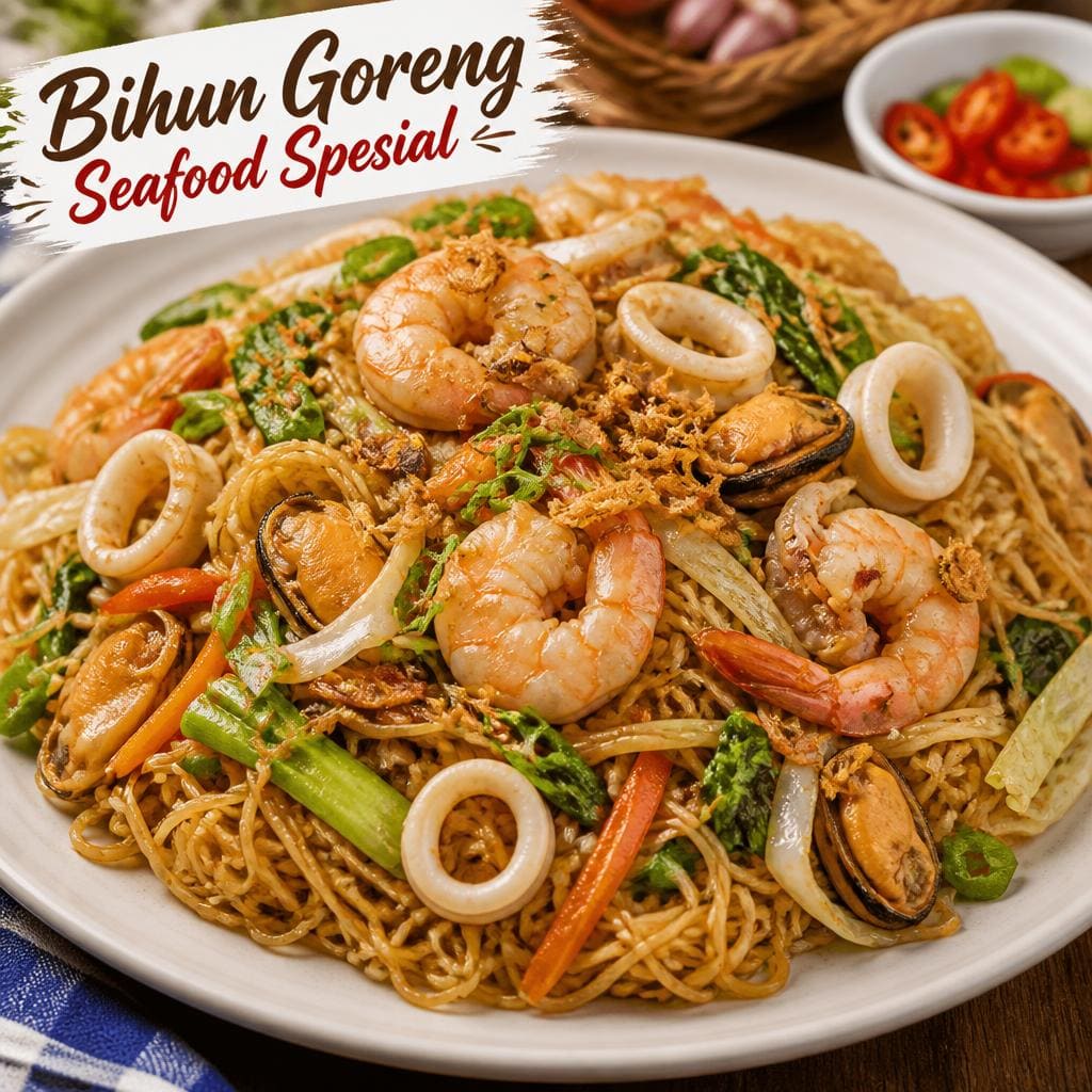 Bakmi Golek Bihun Goreng Seafood Spesial